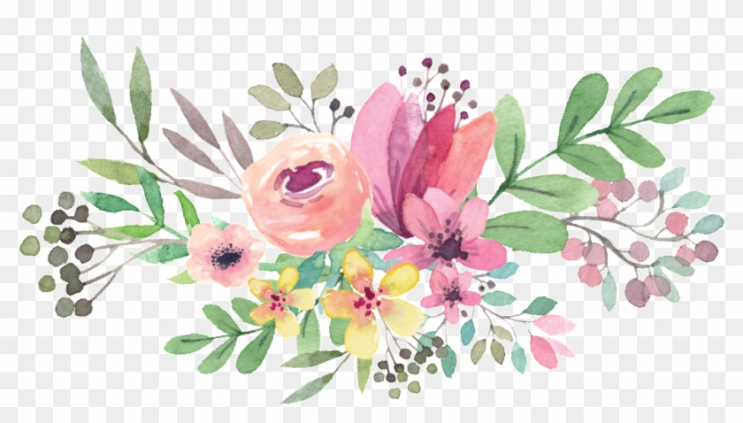 840x478 Free Png Download Watercolor Flowers Vector Png Images