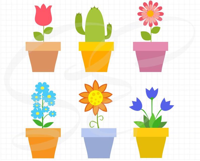 794x641 Flower Vector Flowers Clipart Commercial Use Flower Digital Etsy