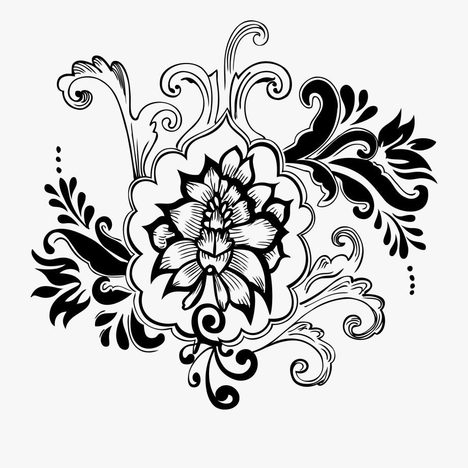 920x921 Floral Designs Vector Free Download