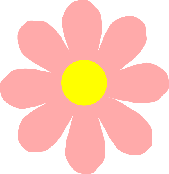 582x599 Pink Flower Vector Png Clipart