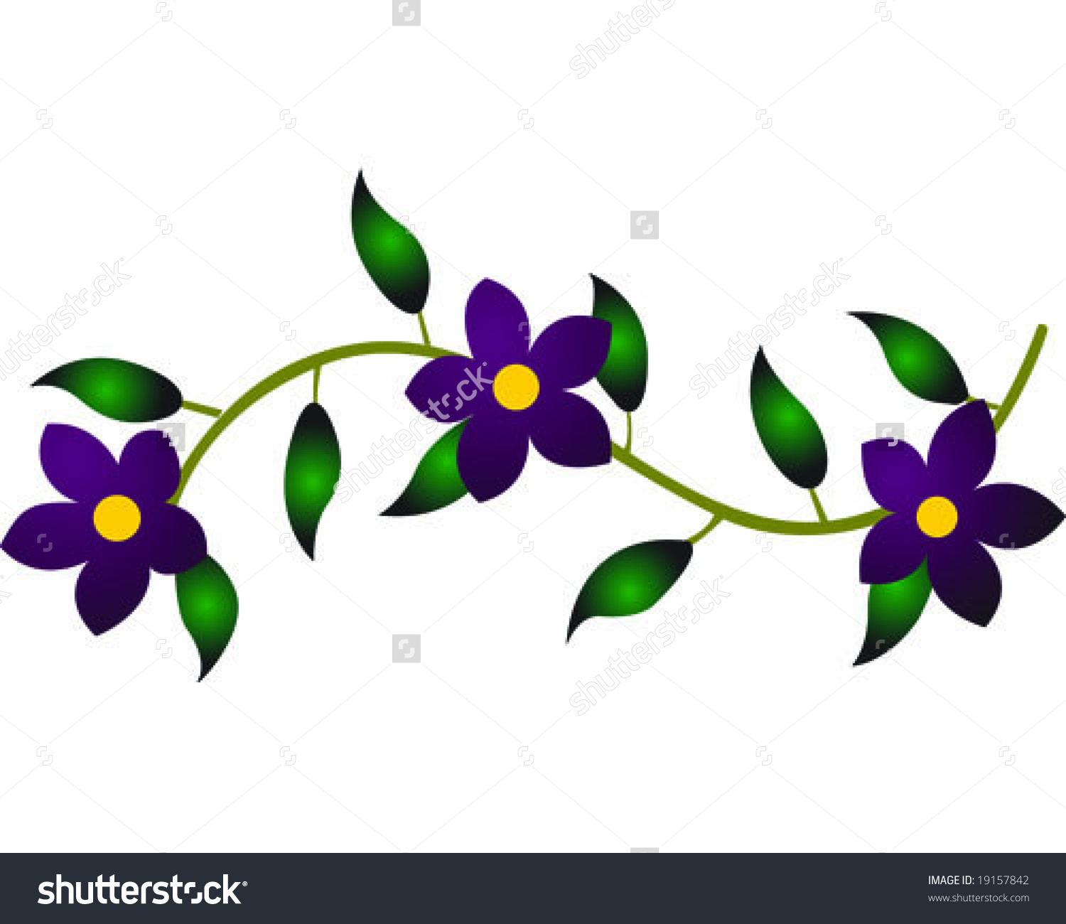 1500x1300 Flower Vine Clipart