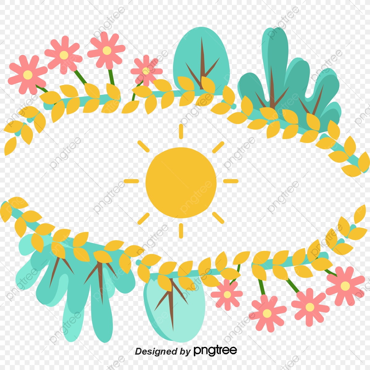 1200x1200 Flower Vine Frame Border, Flower Vector, Vine Vector, Frame Vector