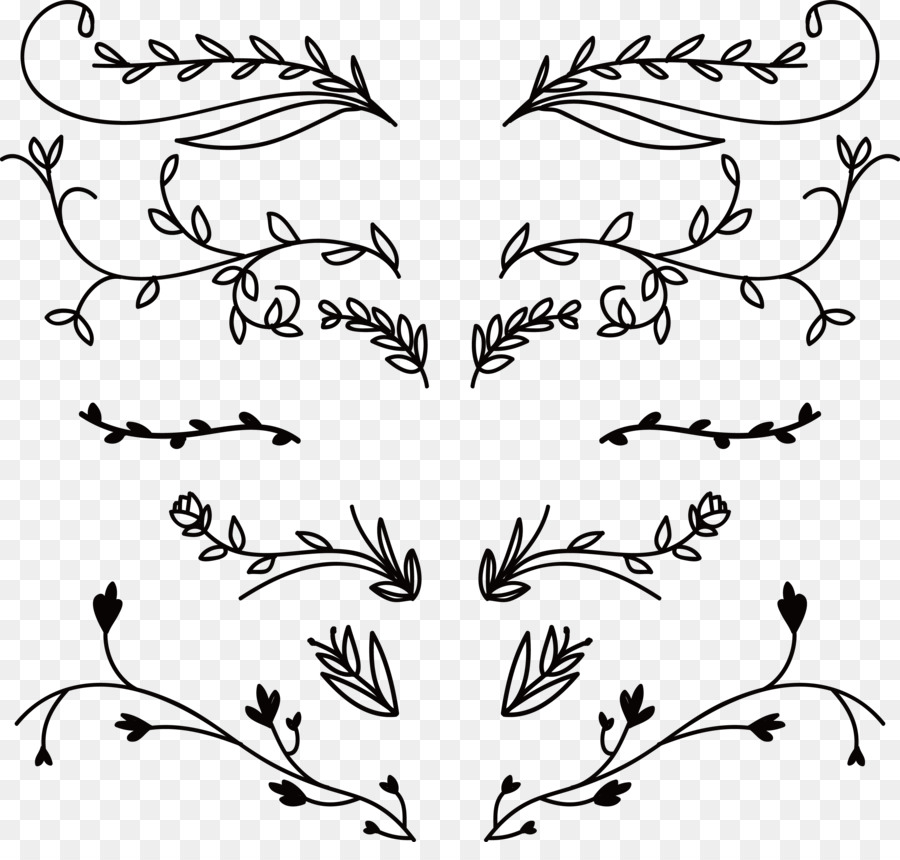 900x860 Download Flower Ornament Euclidean Vector Hand Drawn Plant Flower