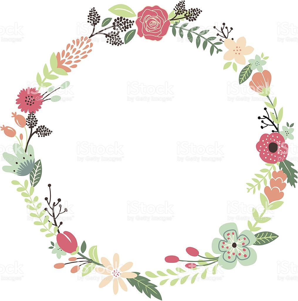 1015x1024 Vintage Flowers Wreath Vector Dolphin