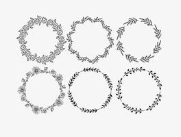 264x200 Floral Wreath Free Vector Art