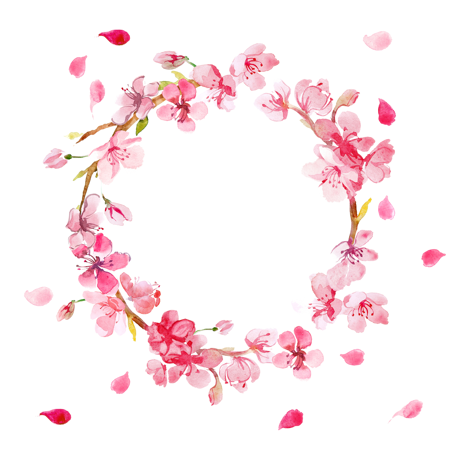 1500x1500 Flower Wreaths Vector Free