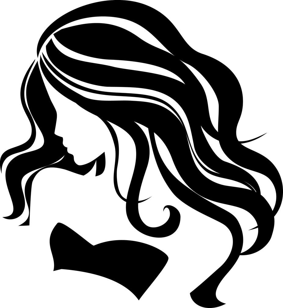 927x1009 Collection Of 'flowing Hair Silhouette' Download More Than