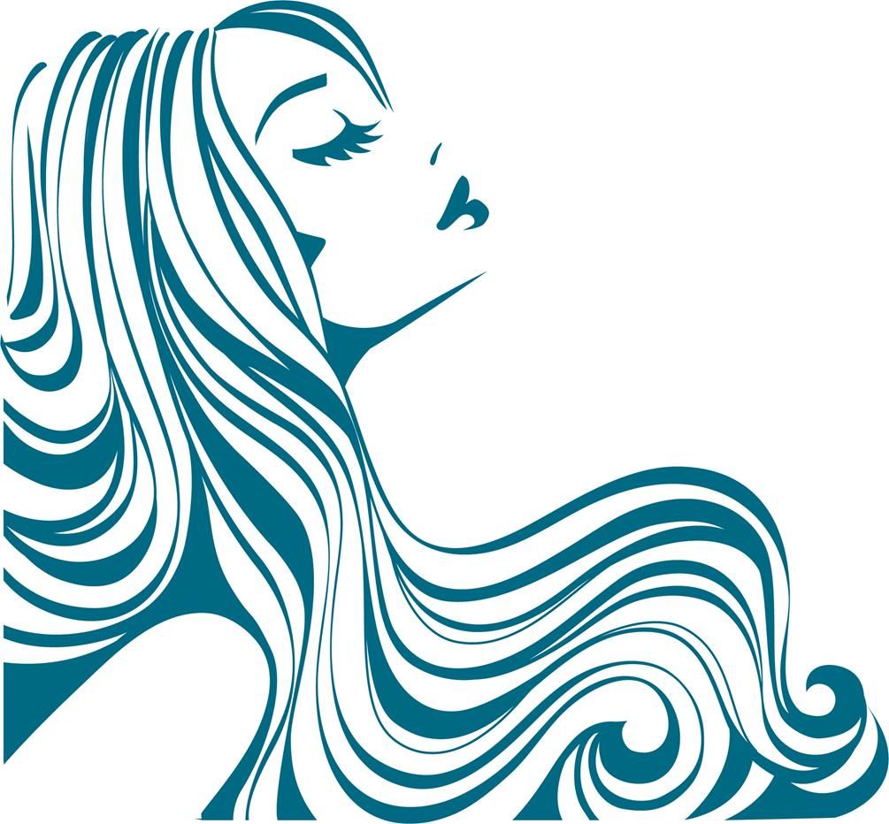 1005x932 Flowing Hair Silhouette