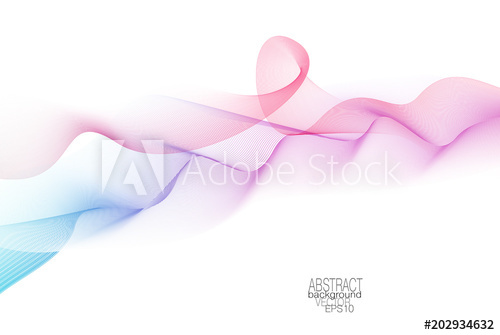 500x335 Flowing Wave Pattern On White Background Vector Abstract Purple