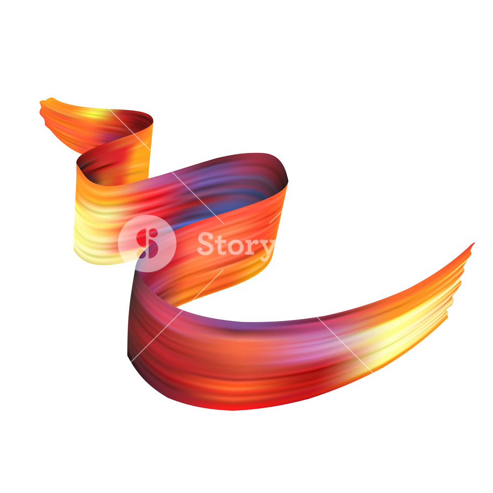 1000x1000 Vector Realistic Flying Bright Silk Fabric Isolated On White