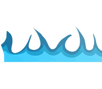 400x350 Flowing Water Vector