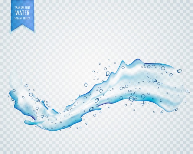 626x500 Water Splash Flowing On Transparent Background Vector Free Download