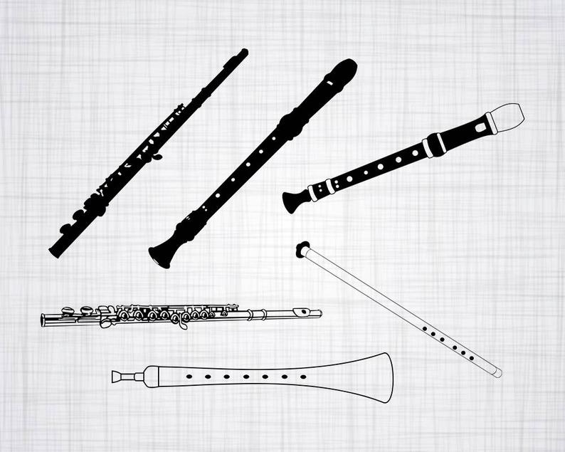 794x635 Flute Bundle Flute Flute Clipart Flute Etsy