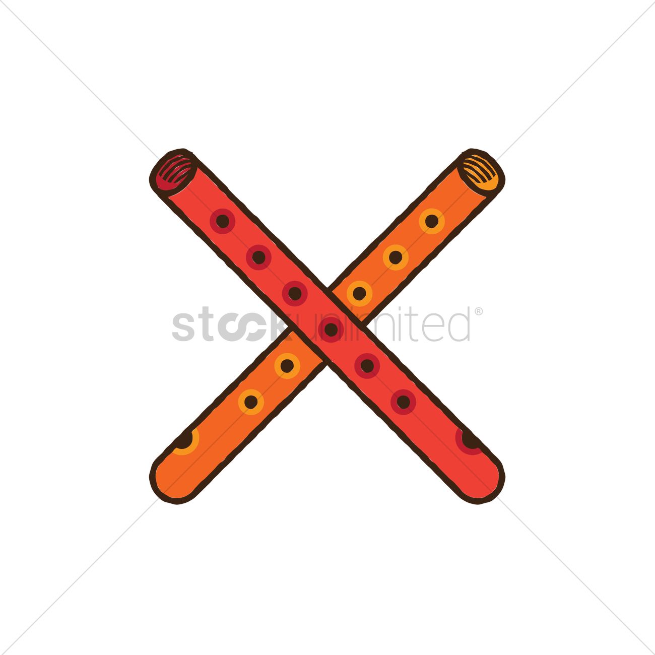 1300x1300 Flute Vector Image