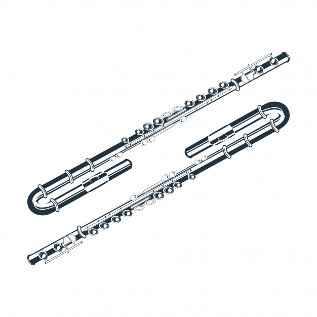 626x626 Vintage Vector Illustration Of Flute Vector Premium Download