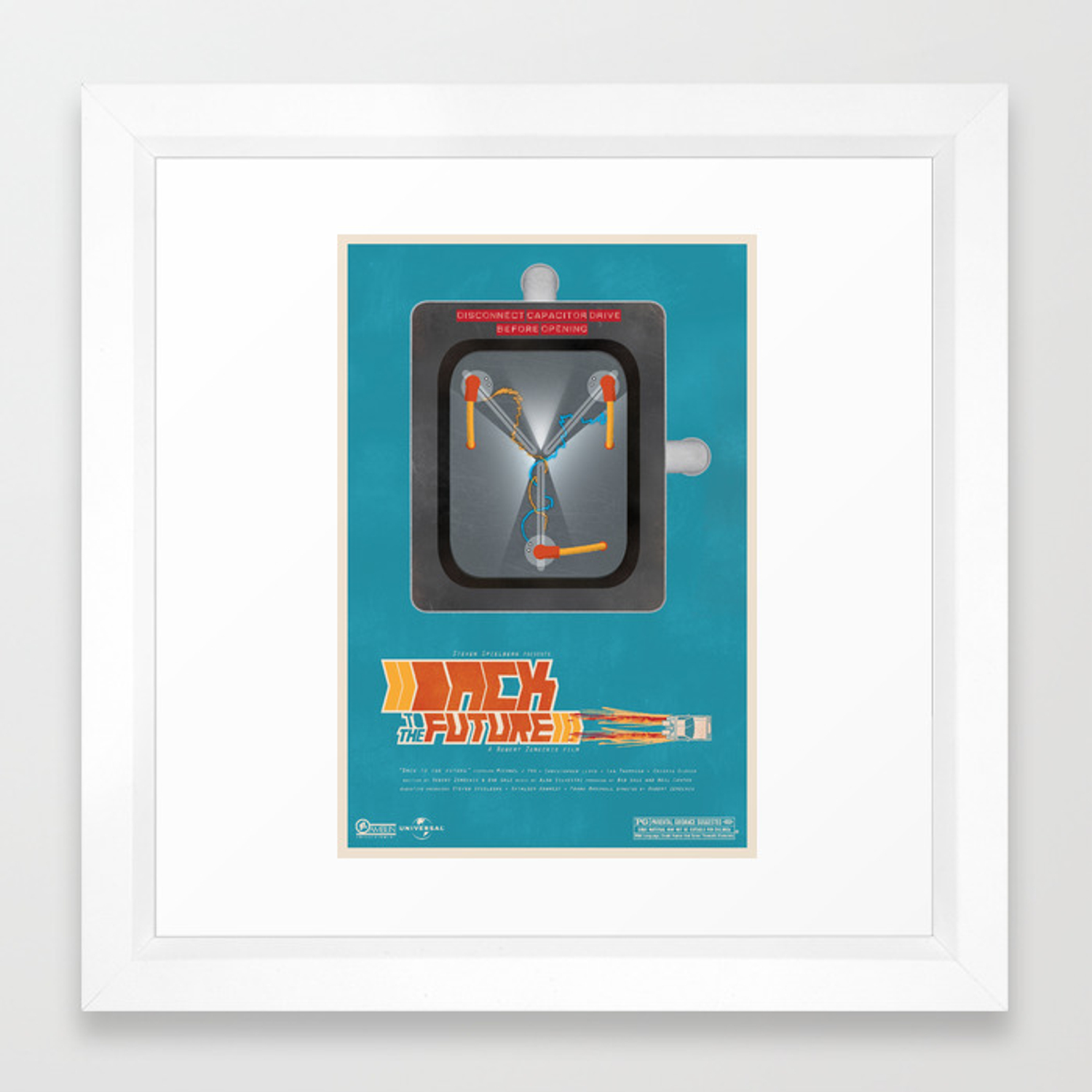 1500x1500 The Flux Capacitor Framed Art Print