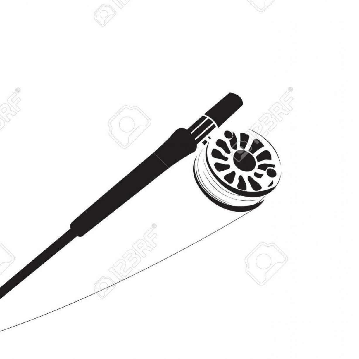 Free Free 124 Fly Fishing Pole Svg SVG PNG EPS DXF File