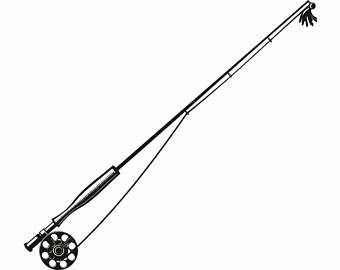 340x270 Collection Of 'fishing Rod Silhouette' Download More Than