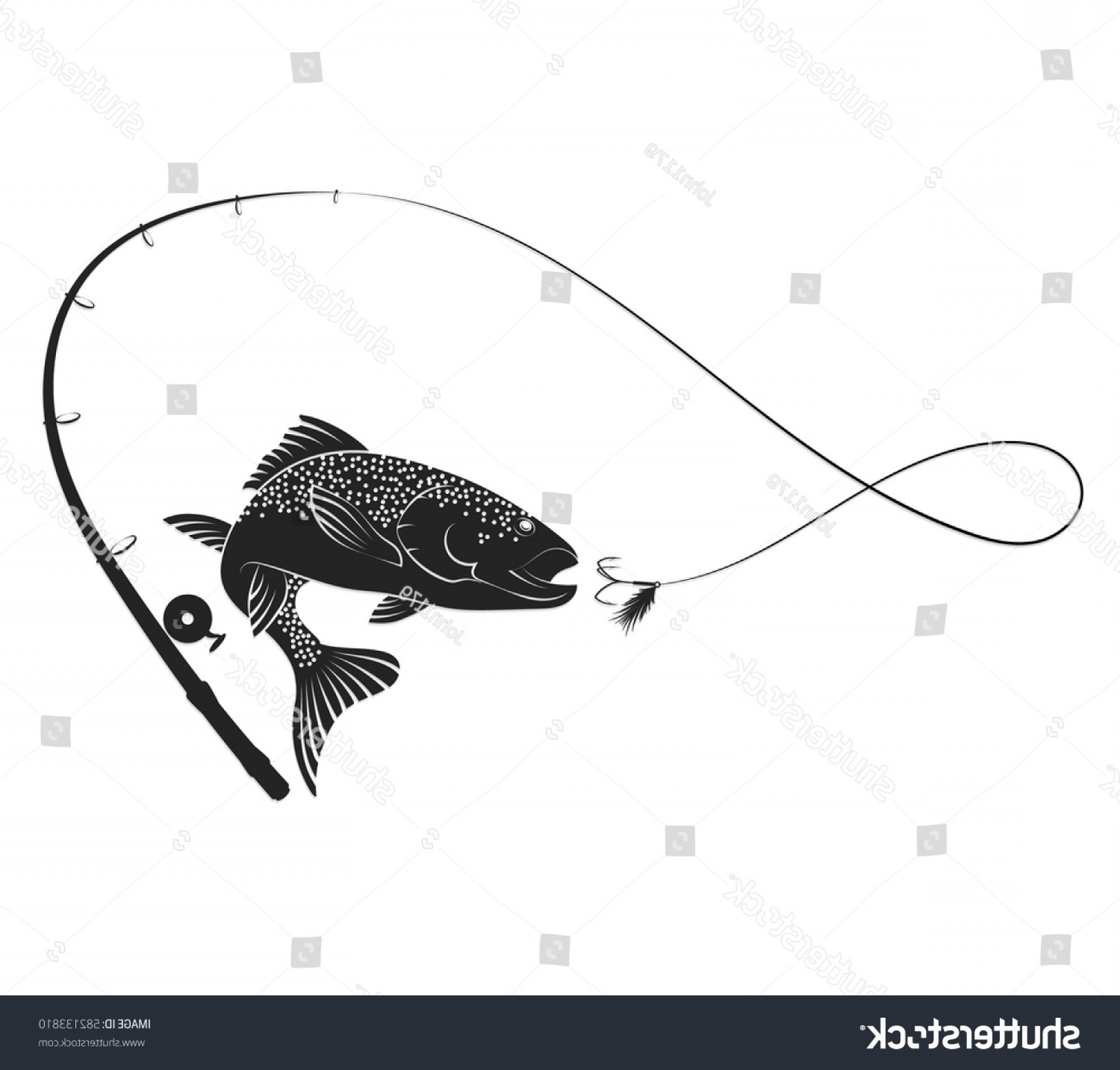 Download Fly Fishing Silhouette Vector at Vectorified.com | Collection of Fly Fishing Silhouette Vector ...