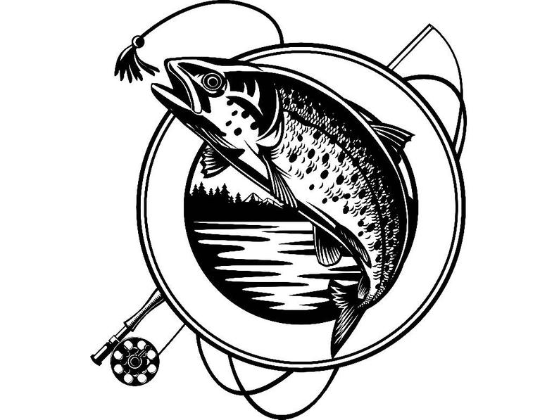 Fly Fishing Logo Angling Fish Fresh Water Hunting Striped Etsy 794x597 Fly Fishing Logo Angling Fish Fresh Water Hunting Striped Etsy