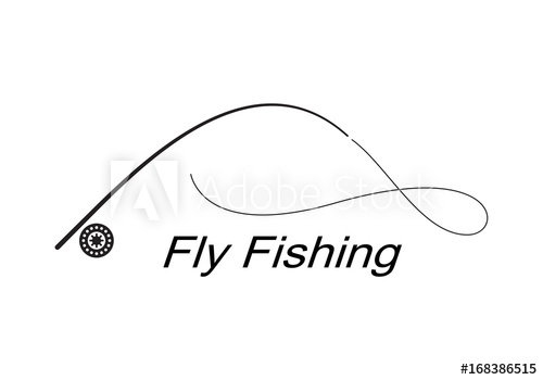 Graphic Fly Fishing, Vector 500x350 Graphic Fly Fishing, Vector