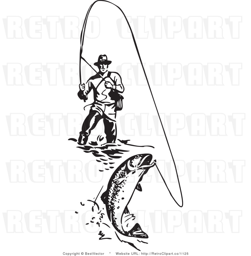 1024x1044 Fly Fishing Clip Art