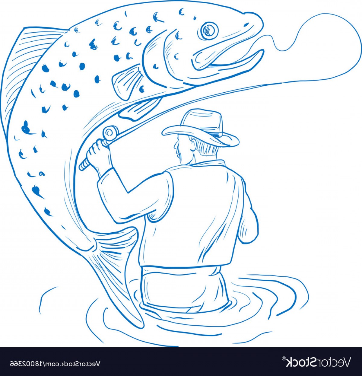 Fly Fishing Vector Art at Vectorified.com | Collection of Fly Fishing ...