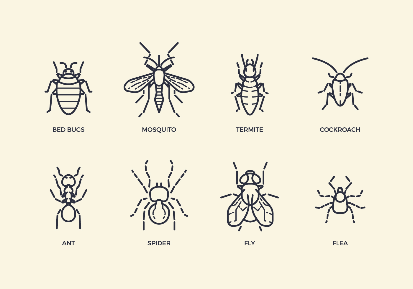 1400x980 Fly Insect Free Vector Art