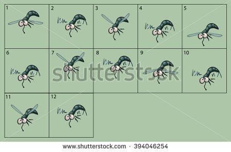 450x296 Cartoon Vector Mosquito Animation Fly Game Icon Funny Flying