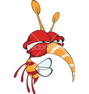 380x400 Cartoon Of Red Fly Insect Vector Drawings In Cartoon