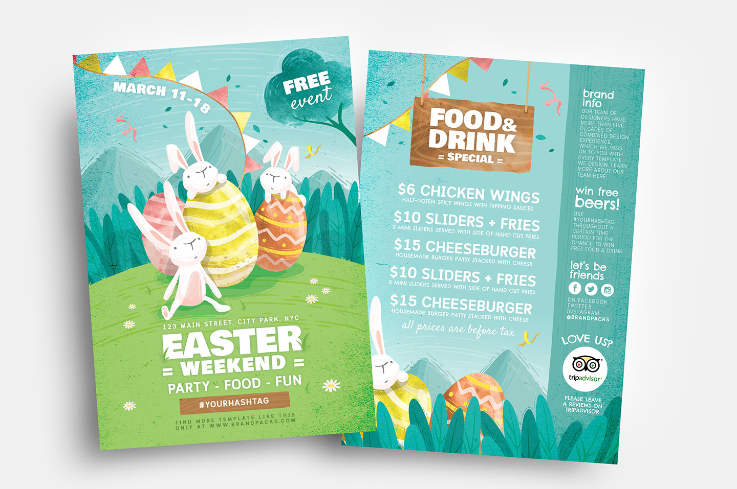 1440x957 Easter Flyer Template