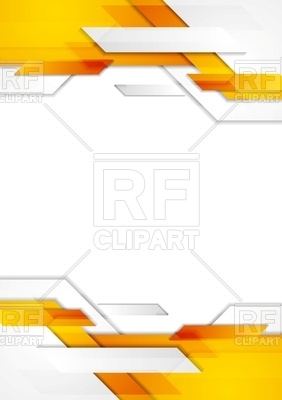 282x400 Tech Corporate Geometric Flyer Design Background Vector Image