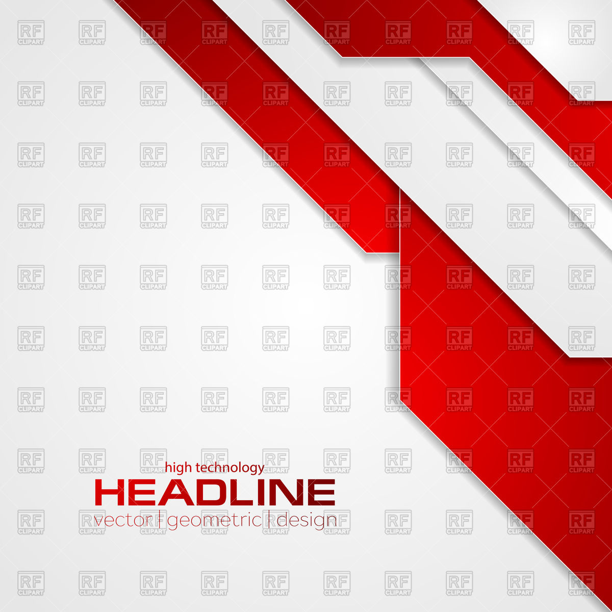 1200x1200 Abstract Red Tech Corporate Flyer Background Vector Image