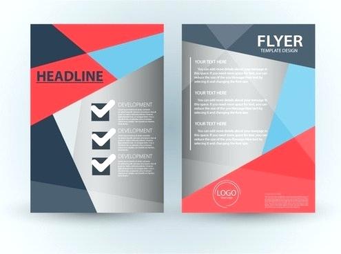 Flyer Template Design With Checklist Abstract Style Flyer Free 495x368 Flyer Template Design With Checklist Abstract Style Flyer Free