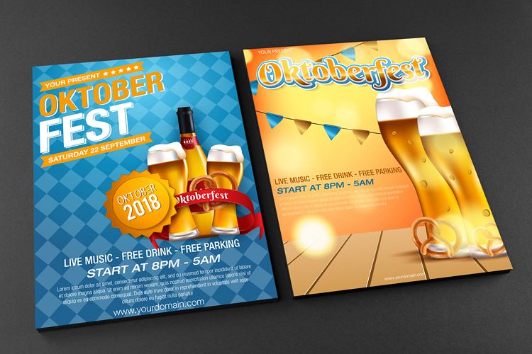 Oktoberfest Flyer Template 750x500 Oktoberfest Flyer Template