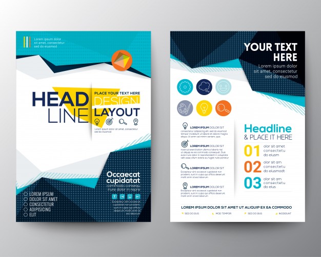 Brochure Template Design Vector Free Download 626x500 Brochure Template Design Vector Free Download