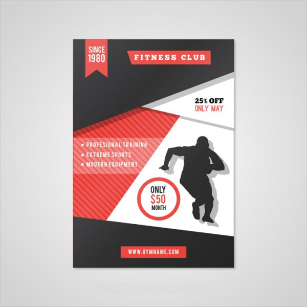600x600 Free Fitness Flyer Designs Examples Vector