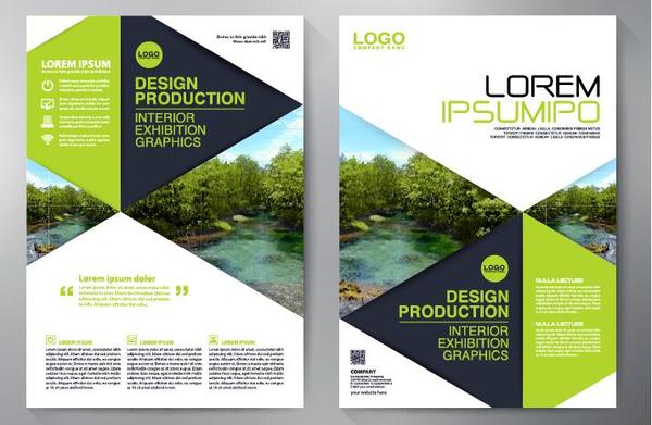 600x391 Green Business Flyer Vector Template Free Download