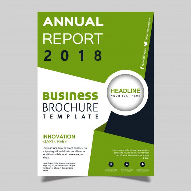 626x626 Vector Annual Report Brochure Template Design Free Vector Dezin