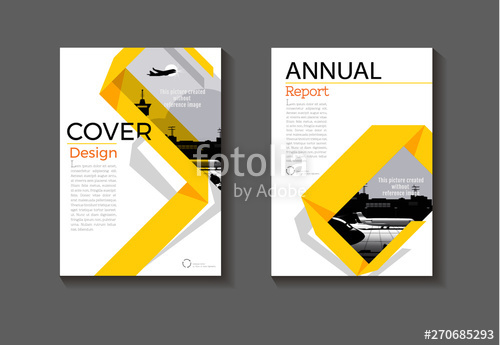 500x345 Yellow Modern Book Cover Layout Abstract Background Modern Cover