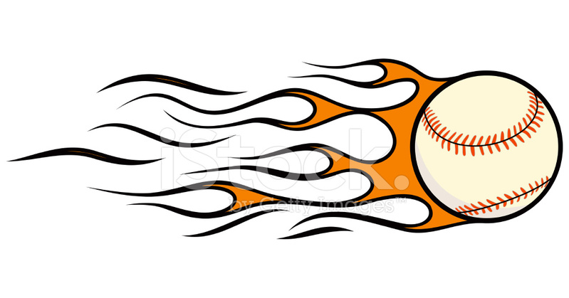 799x419 Flying Baseball In Flames