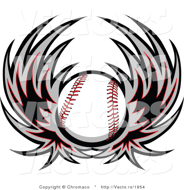 600x620 Vector Of A Flying Baseball