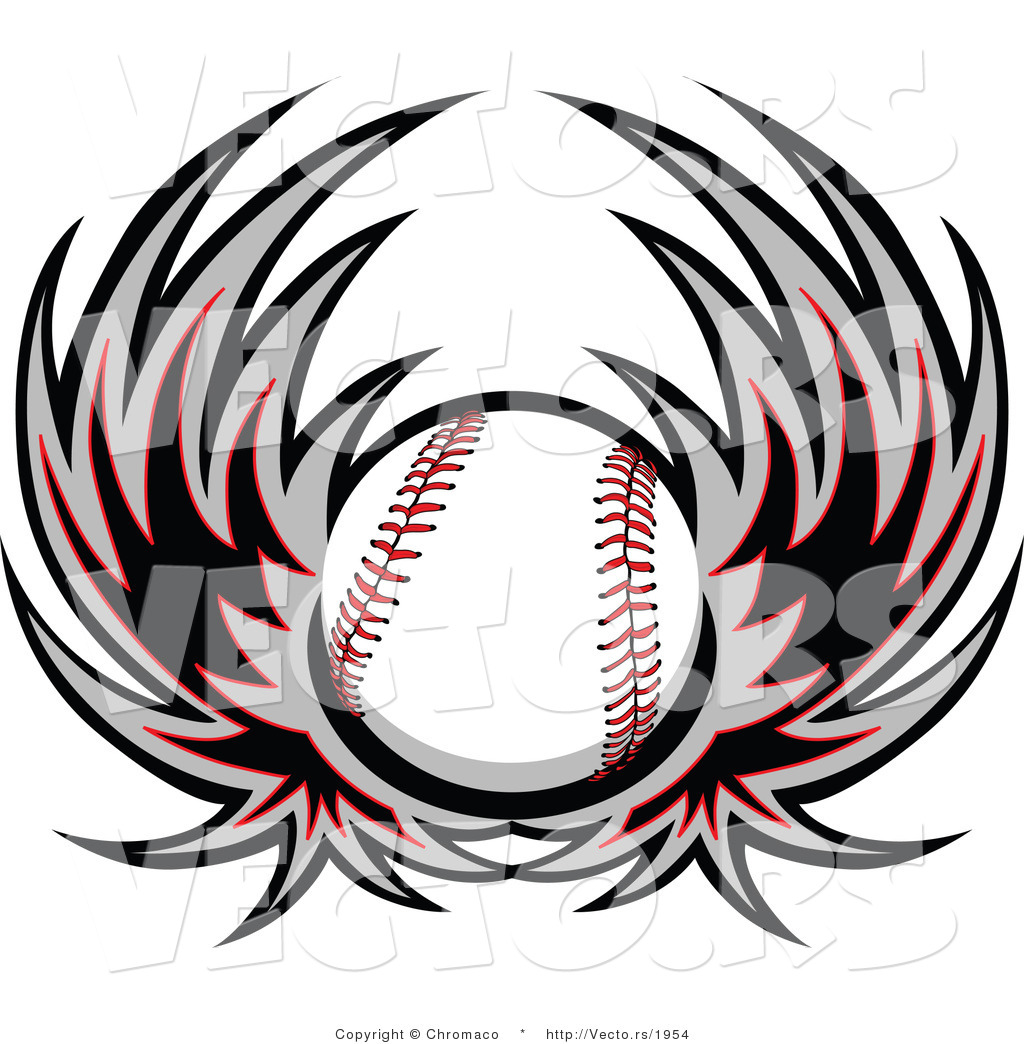 1024x1044 Vector Of A Flying Baseball With Wings
