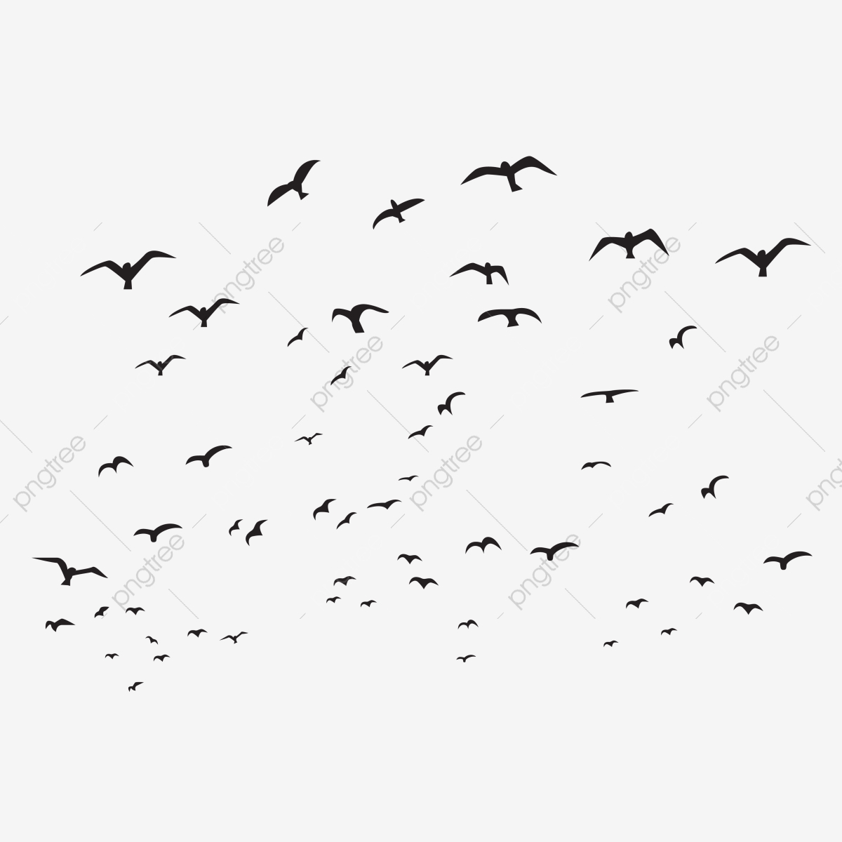 1200x1200 Creative Flying Birds Silhouette Illustration, Abstract, Birds
