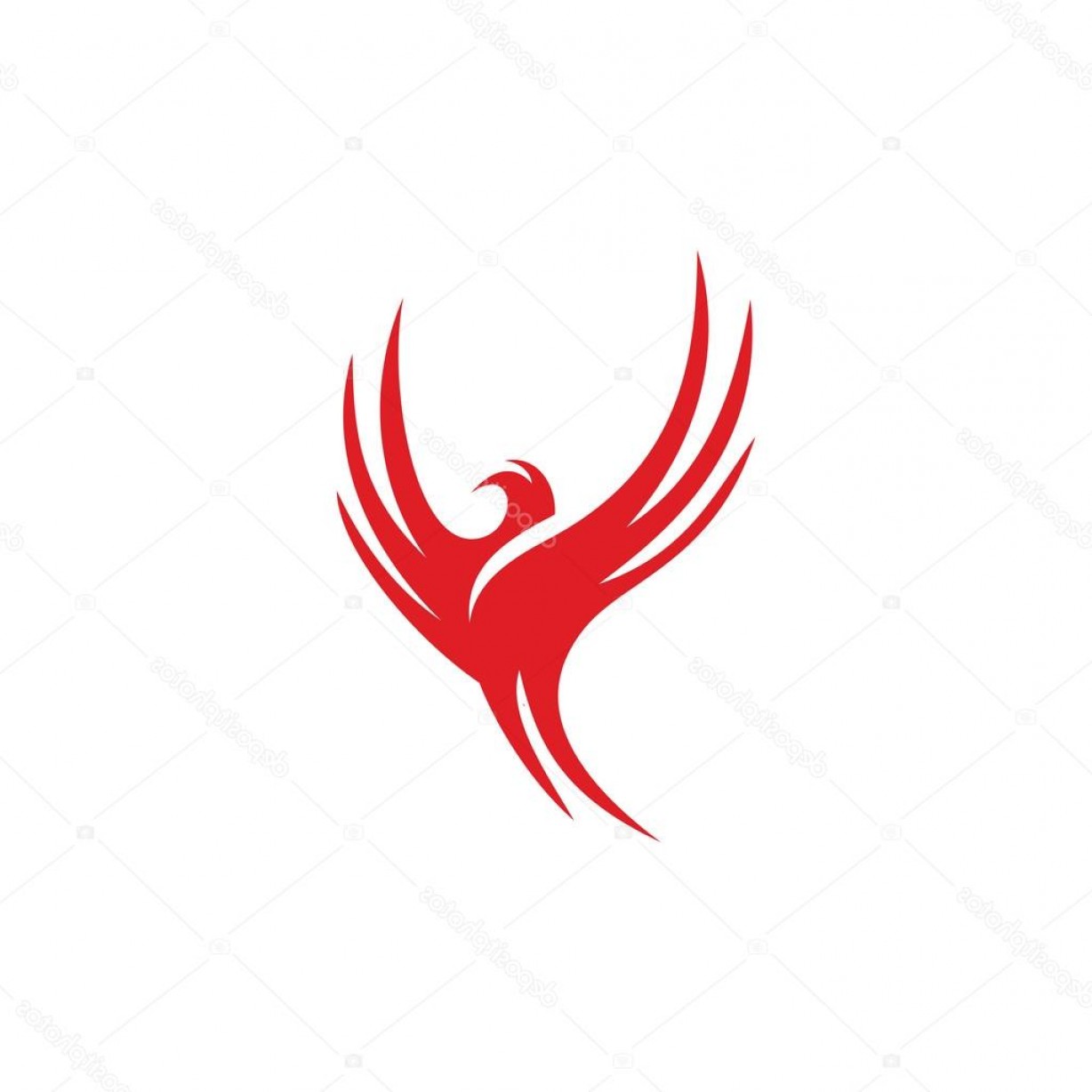 Stock Illustration Isolated Red Flying Bird Vector Newwaysys 1228x1228 Stock Illustration Isolated Red Flying Bird Vector Newwaysys