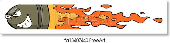 560x142 Free Art Print Of Flying Bullet Flying Bullet On A White
