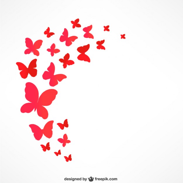 Red Butterflies Flying Vector Free Download 626x626 Red Butterflies Flying Vector Free Download