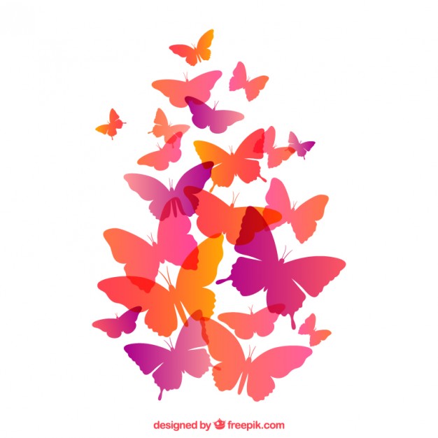 Butterflies Flying Vector Free Download 626x626 Butterflies Flying Vector Free Download