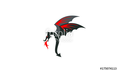 500x300 Flying Dragon Stock Image And Royalty Free Vector