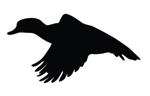 480x309 Duck Flying Silhouette Vector Clipart Silhouette Clip Art